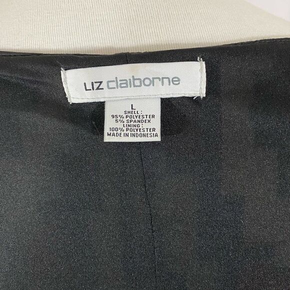 NWOT Liz Clariborne Red and Black Geometric Pattern Dress - Picture 6 of 8